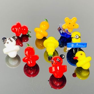 Carb Cap - Assorted Design And Color - 6 Per Pack