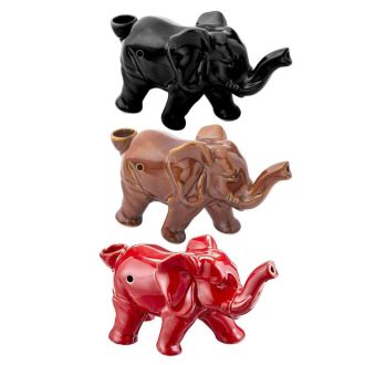 Ceramic Elephant Pipe