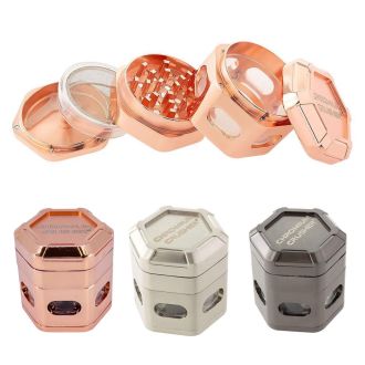 Chromium Crusher - Hexagon Magnetic Grinder - 2.4/2.5 Inch - 4 Part