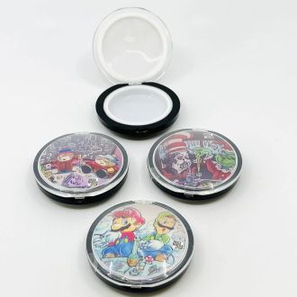 Clam Shell Jar - 4 Per Pack - Assorted Design And Color