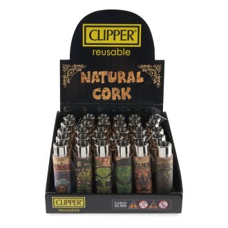 Clipper - Lighter Cork Cover - 30 Lighter  Per Display