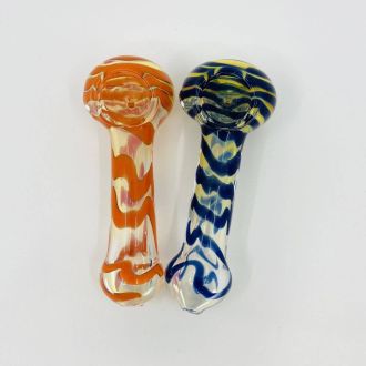 Handpipe 4" Inch - Color Fumed - Assorted - Price Per Piece
