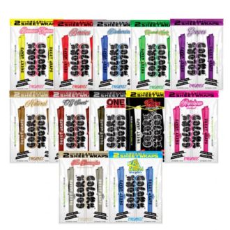 Colors Organic Sheet Wraps - 2 Counts Per Pack - 25 Packs Per Box