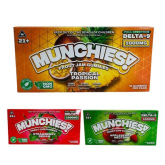 Delta Munchies Froot Jam Delta 9 Gummies - 1000 mg - 10 Counts Per Pack