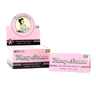 Blazy Susan Pink Deluxe Rolling Kit King Size Slim - 20 Count Per Box