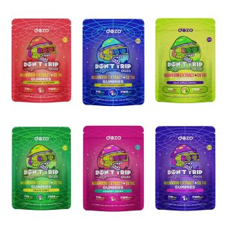 Dozo Dont Trip Mushroom Extract - Delta 9 Gummies - 7100 mg - 10 Counts Per Pack