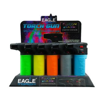 Eagle - Lighter Torch - Glow In The Dark - Assorted Color - 15 Per Display - Pt101gd