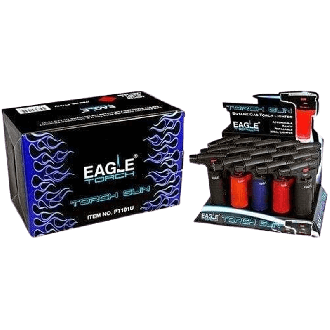 Eagle Torch Gun Lighter-Display Of 15-Pt101u