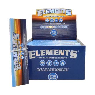 Elements Connoisseur King Size - With Tips - 24 Packs Per Box