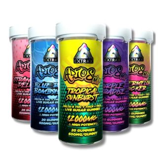 Extrax Adios MF Live Sugar - Delta 9 + THC-A + THC-P Gummies - 12000 mg - 20 Counts Per Jar