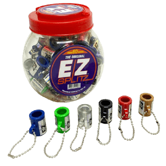 Ez Splitz Cigar Cutter-Count Of 60 Per Jar- Assorted Colors