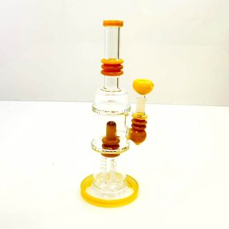 Waterpipe 12 Inch - Fancy Straight With Matrix Perc