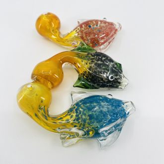 Fish Handpipe - 4 Inch - Assorted - Price Per Piece