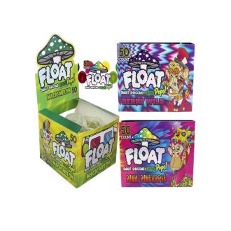 Float Smart Shrooms+delta 9 Pops - 50 Count Per Box