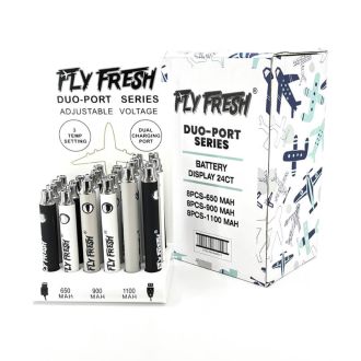 Fly Fresh Twist Battery Duo Port Charging - 24 Count Per Display
