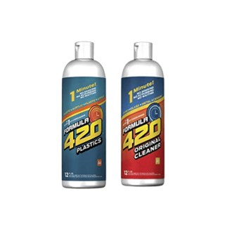 Formula 420 Cleaner Plastics & Silicone Cleaner Acrylic 12oz & Glass, Metal & Ceramic Cleanser 12 Fl Oz