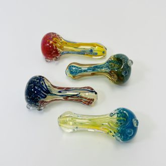 Full Twisting Handpipe - 3.5 Inch - 4 Counts Per Pack - Assorted Color - HPSI49