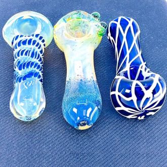 Fumed Colors Handpipe 4 Inch - Assorted Designs - Price Per Piece - HPAG7
