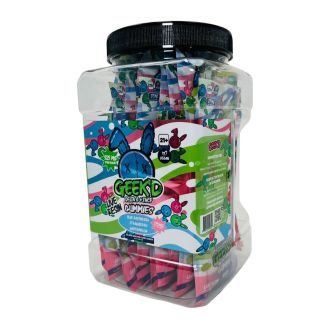 Geekd Live Resin Delta 8 + THC-P Gummies - 3 Flavors - 525 mg - 3 Counts Per Pack - 40 Packs Per Jar