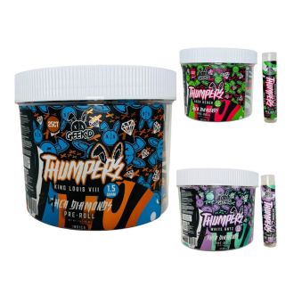 Geekd Thumpers Diamond THC-A Preroll - 1.5 Grams - 25 Counts Per Jar