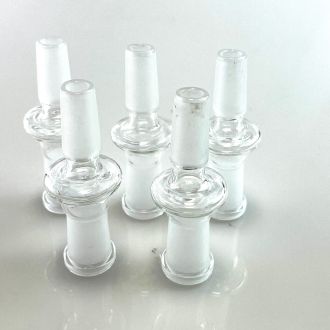 Glass Adapter - 14mm Male To 14mm Female - 5 Per Pack