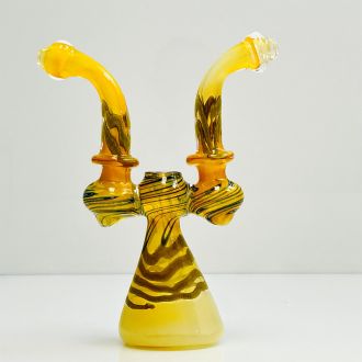 Bubbler 8" Inch -  Double Handle Fumed