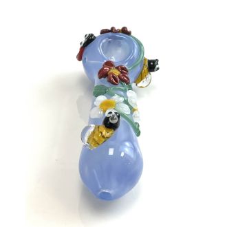 Handpipe 5" Inches - Flower With Bee