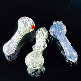Glow In The Dark Handpipe - 3 Inch - Assorted Colors And Designs - Price Per Piece