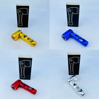 Glass and Metal Handpipe - HPVC13