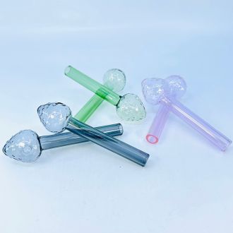 Oil Burner 4" Inch - Sb Color Jar Mushroom - Pink or Black or Green or Blue - Price Per Piece