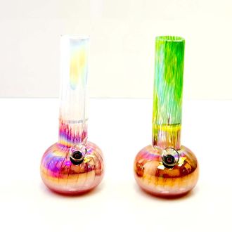 Glass Waterpipe 10 Inch - Ray-K-72 - Assorted Colors - Price Per Piece - WPRT35