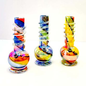 Glass Waterpipe 10 Inch - Ray-K-78 - Assorted Colors - Price Per Piece - WPRT37