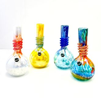 Glass Waterpipe 10 Inch - Ray-K-82 - Assorted Colors - Price Per Piece - WPRT39