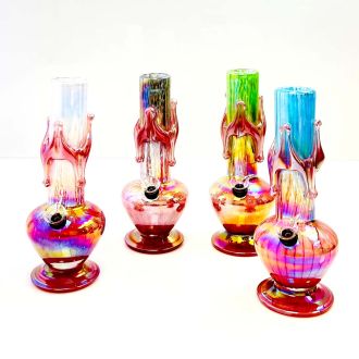 Glass Waterpipe 10 Inch - Ray-K-84 - Assorted Colors - Price Per Piece - WPRT41
