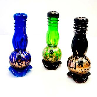 Glass Waterpipe 10 Inch - Ray-K-87 - Assorted Colors - Price Per Piece - WPRT44