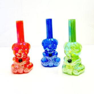 Glass Waterpipe 11 Inch - Ray-K-60 - Assorted Colors - Price Per Piece - WPRT27