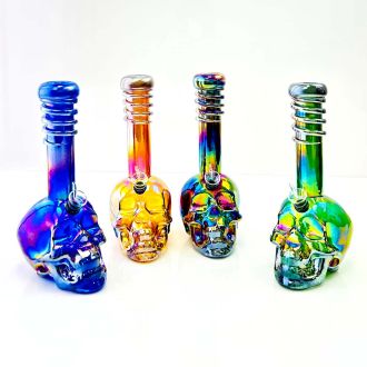 Glass Waterpipe 11 Inch - Ray-K-61 - Assorted Colors - Price Per Piece - WPRT28