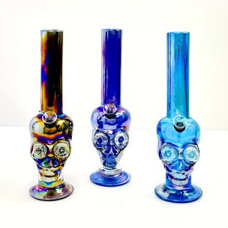 Glass Waterpipe 12 Inch - Ray-K-112 - Assorted Colors - Price Per Piece - WPRT49