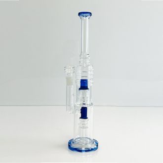 Waterpipe 16" Inch - Dual Chamber With Tree Perc - Assorted