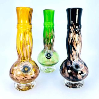 Glass Waterpipe 8 Inch - Ray-K-22 - Assorted Colors - Price Per Piece - WPRT18