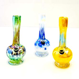 Glass Waterpipe 8 Inch - Ray-K-47 - Assorted Colors - Price Per Piece - WPRT22