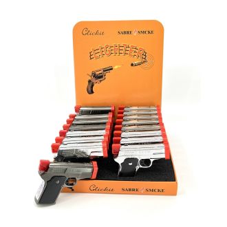 Glickit Lighter Pistol Torch - 16 Counts per Box - Assorted