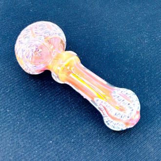 Gold Fancy Handpipe 4 Inch - 100mg - Assorted Designs - HPMS54