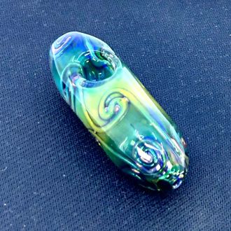 Gold Fumed Handpipe 4 Inch - Assorted Designs - HPMS19