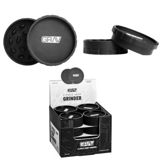 GRAV® HEMP PLASTIC 2-PIECE GRINDER