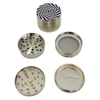 GRINDER 50mm 4pt PSYCHEDELIC WHITE/BLACK 