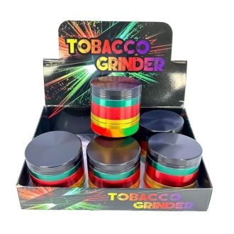 Grinder With Silicone Jar 63mm - 5 Parts - Assorted Colors - GR146-63