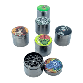 Gun Metal Grinder 40mm - 4 Parts - Duzin40