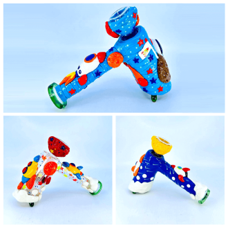 Hammer Design Color Handpipe - 8 Inch