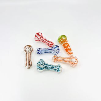 Handpipe - 2.5"  In Size - Iso - 6 Pieces Per Pack - Assorted Colors